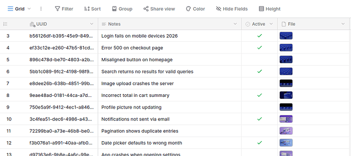 DB Screenshot