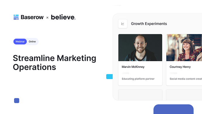 Marketing webinar Believe-3