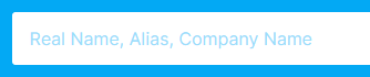 Single-line placeholder. Looks nice!